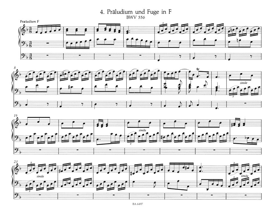 8 Short Organ Preludes and Fugues, BWV 553-560