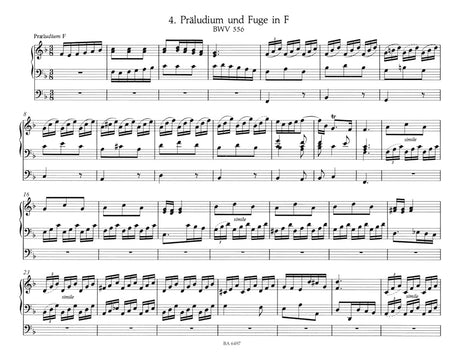 8 Short Organ Preludes and Fugues, BWV 553-560