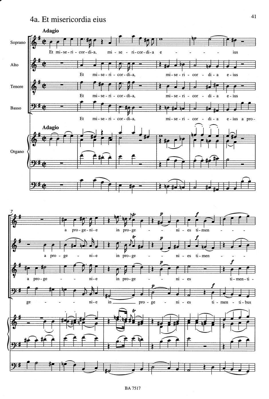 C.P.E. Bach: Magnificat, Wq. 125 (arr. for choir & organ)