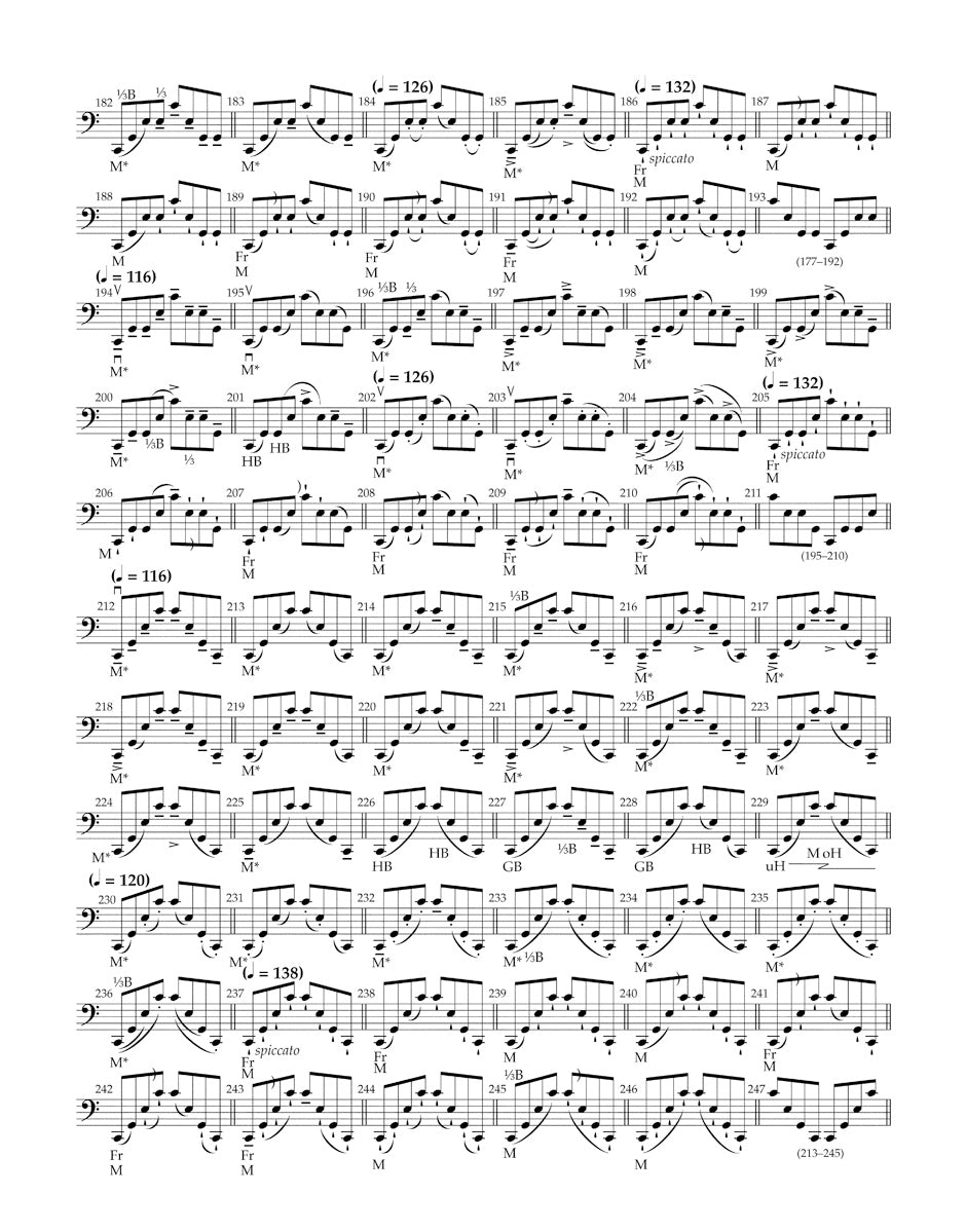 Ševčík: School of Bowing Technique, Op. 2 - Sections 5 and 6 (arr. for cello)