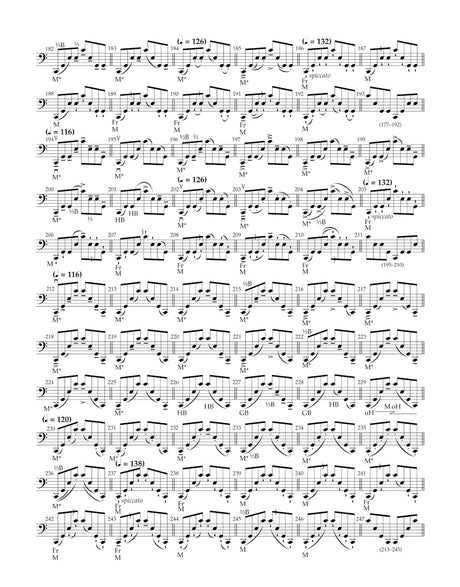 Ševčík: School of Bowing Technique, Op. 2 - Sections 5 and 6 (arr. for cello)