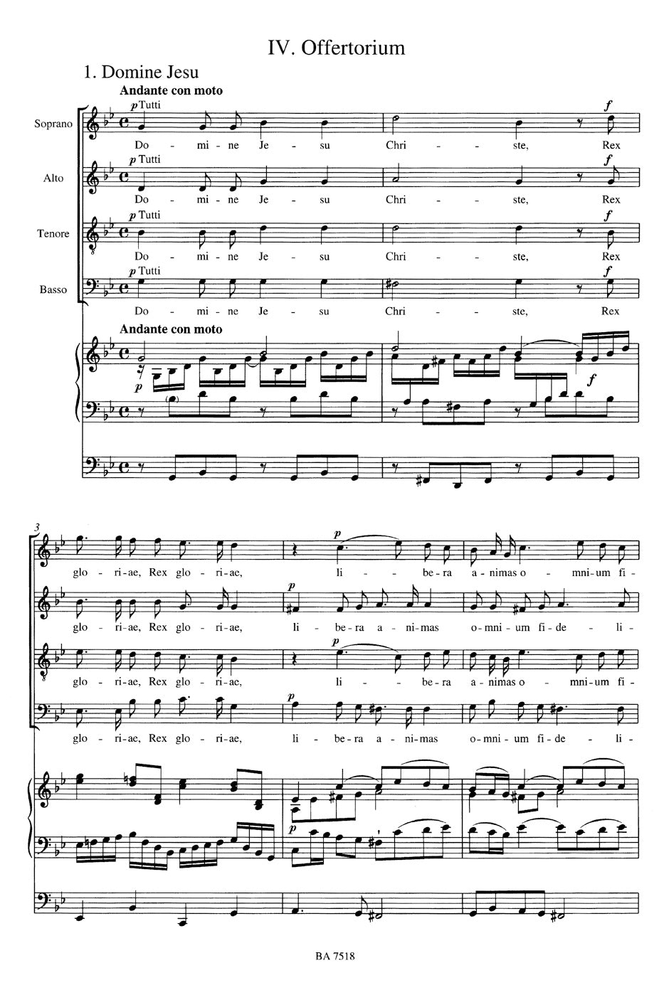 Mozart: Requiem, K. 626 (arr. for soloists, choir and organ)